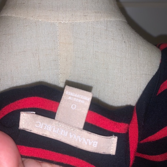 BANANA REPUBLIC - stretchy cotton dress - size 0 - Picture 3 of 4